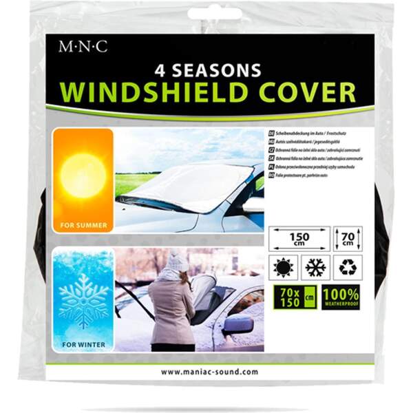 Afbeelding van MNC - Zonnescherm Voorruit Auto Buitenkant / Antivries Deken Auto L - 150x70 CM - 4 Seizoenen - Voorruithoes