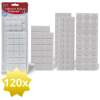Afbeelding van 120x Premium Viltjes Stoelpoten - Wit - Zelfklevend Anti Kras Meubelvilt voor Meubels - 120 stuks - Rond en