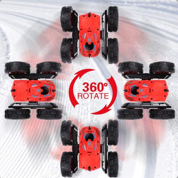 Afbeelding van HyperWheels - Bestuurbare Auto voor Jongens - Speelgoed Stuntauto voor Binnen of Buiten - Rood met Zwart -