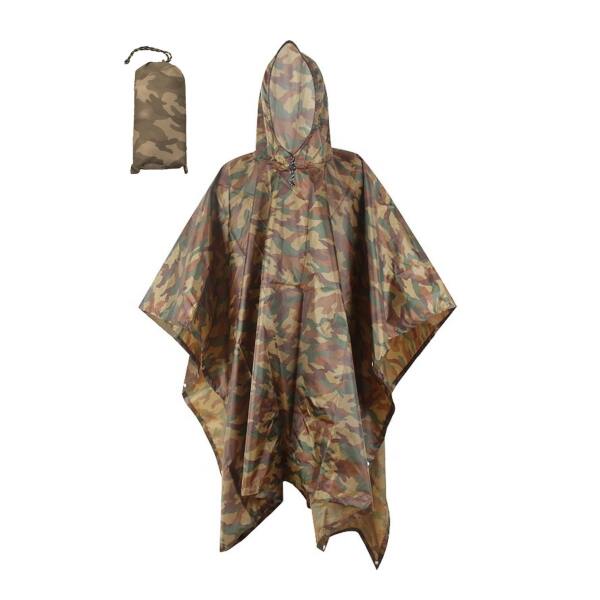 Afbeelding van Regenponcho / Fietsponcho Herbruikbaar voor Volwassenen ( Dames en Heren ) - 200x110cm - 100% Ripstop