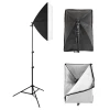 Afbeelding van Softbox Studiolamp - E27 fitting (lamp excl.) - met Statief tot 230cm hoog - Studioflitser Continue