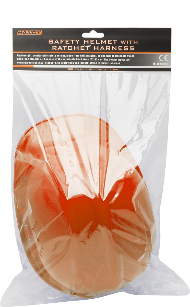 Afbeelding van Handy - Bouwhelm - Helm Oranje - Veiligheidshelm voor Volwassenen - 52 tot 62 CM - 1596 4051 43ac 9c7c