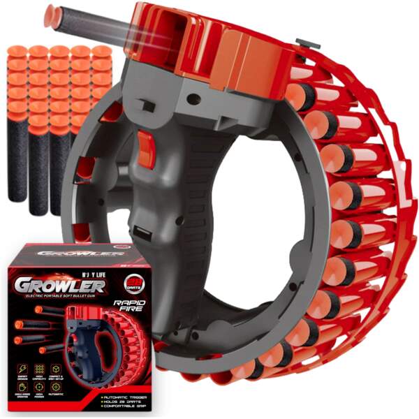 Afbeelding van N'JOY LIFE - Automatisch Speelgoed Pijltjes Pistool - Schietspeelgoed Geweer Shot Gun - Growler X RAPID
