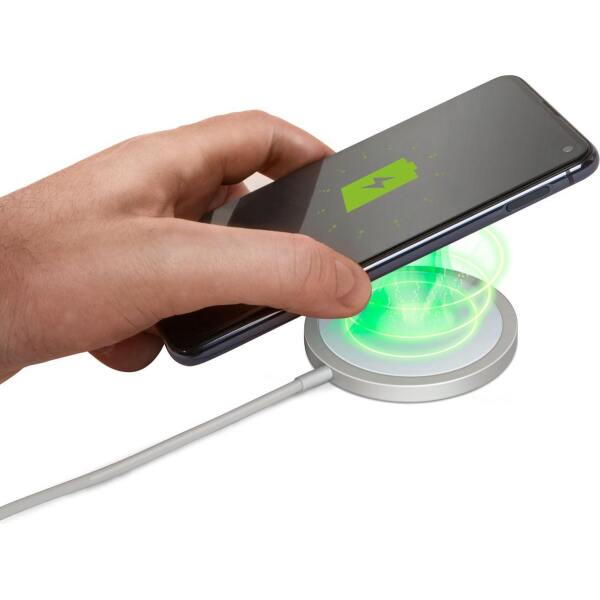 Afbeelding van Draadloze Oplader - voor o.a. Iphone 12 & 13 / Samsung - Zilver - BPK - 19e5 b026 4e71 ad85 cebb887188fd