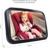 Afbeelding van Achterbank spiegel voor Baby & Kind - Auto Accessoires - Shatterproof - Zwarte A3 Verstelbare Monitor -