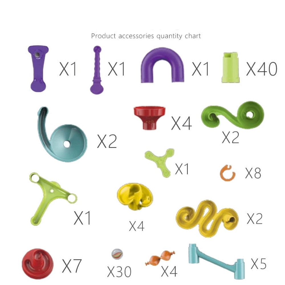 Afbeelding van Knikkerbaan - Speelgoed vanaf 3 jaar - 113 onderdelen - Knikkers inbegrepen - Cadeau - 1d1f af43 4f7e 8ac3