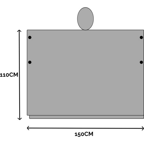 Afbeelding van Regenponcho / Fietsponcho Herbruikbaar voor Volwassenen ( Dames en Heren ) - 200x110cm - 100% Ripstop