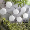 Afbeelding van Garden of Eden - Lampionnen Lichtsnoer Tuin Solar - Wit - Sfeerverlichting voor buiten op Zonne-energie -