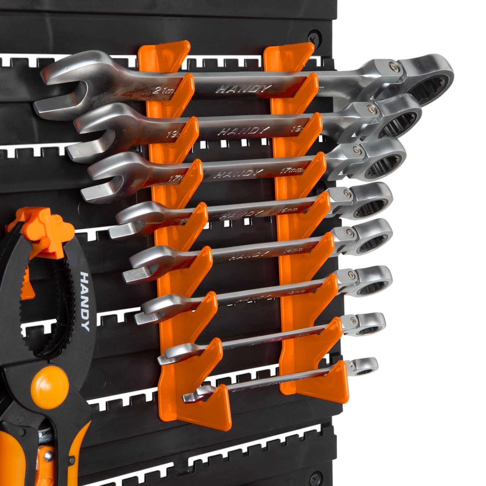 Afbeelding van Handy - Wand Gereedschapshouder voor in Garage of Schuur - 2 Panelen - Met toebehoren! -