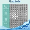 Afbeelding van HSXL - Antislipmat - 53x53CM - Incl. Netspons - Antislip Douchemat Grijs met Zuignappen – Anti Slip Douche