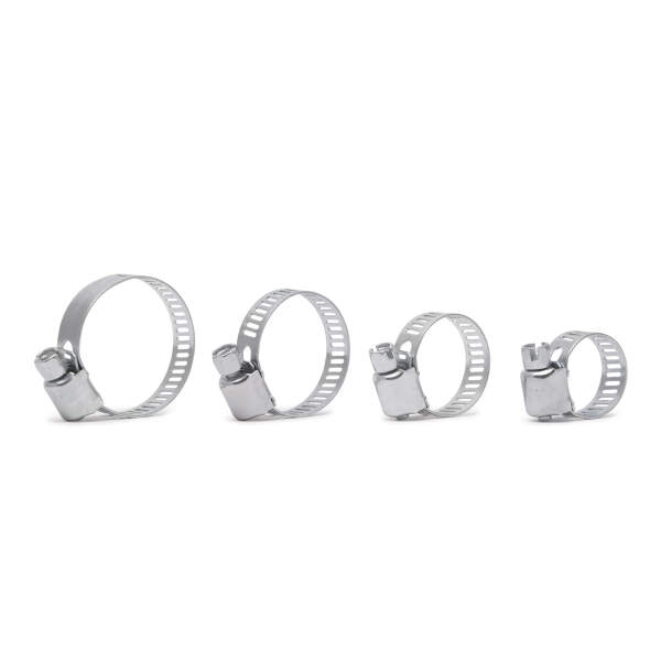 Afbeelding van 8x Slangenklemmen - Slangenklem 20 tot 40 mm - 2cm t/m 4cm - Set van 8 - Roestvaste Slangklem ( Verzinkt