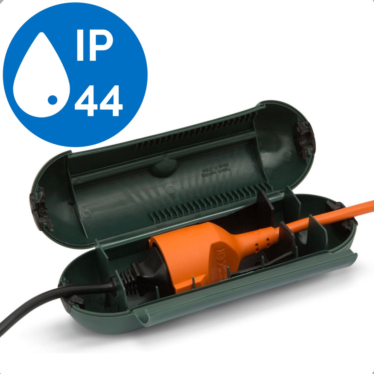 Afbeelding van Garden of Eden - Kabelmof voor Buiten - Stekkersafe IP44 Waterdicht - Stekkerbox voor buiten - Kabelmof -