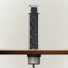 Afbeelding van DELIGHT - Inbouw Pop-Up Tafelblad Stekkerdoos met 3 Stopcontacten - Zilver - 2c47 e464 4a51 bea1 53b38785936f