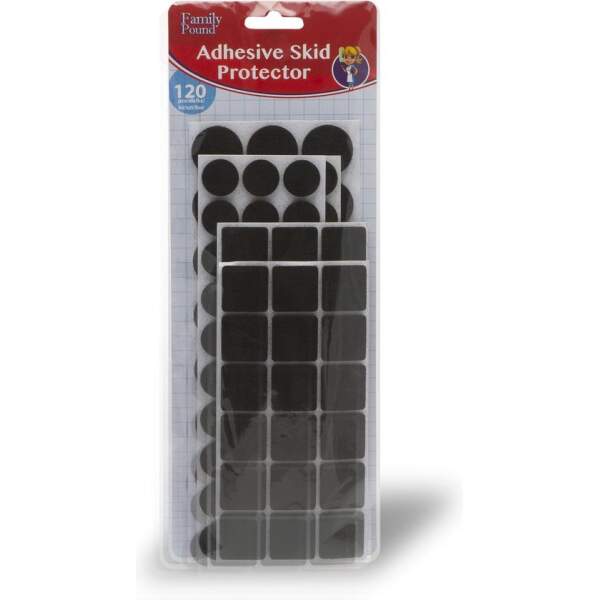 Afbeelding van 120x Premium Viltjes Stoelpoten - Zwart - Zelfklevend Anti Kras Meubelvilt voor Meubels - 120 stuks - Rond en
