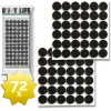 Afbeelding van 72x N'JOY LIFE Premium Viltjes Stoelpoten - Zwart - Zelfklevend Anti Kras Meubelvilt voor Meubels - 72
