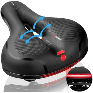 Afbeelding van Fietszadel Heren - Fietszadel Dames - Reflectie en Ventilatie - Gel Zadel - Zwart - 32c0 dc91 4c3f 8114