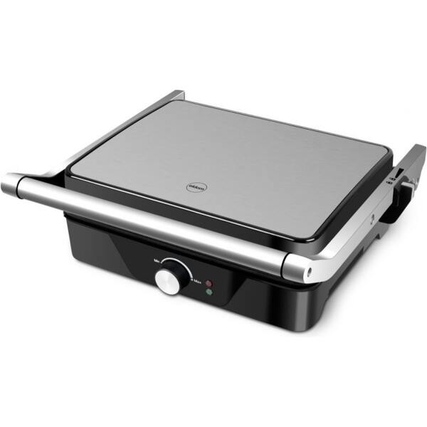 Afbeelding van Eldom GK170 Contactgrill – 2000W RVS – Dubbele Grillfunctie – 30x25 cm – Antiaanbak /