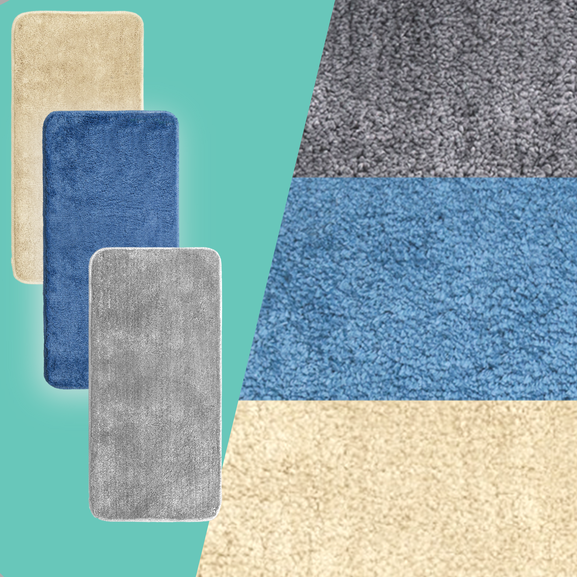 Afbeelding van Badmat - 60x120cm - Grijs - Grote Antislip Douchemat Badkamermat of WC mat - 35ba 4636 4019 bee4 073d8a8b1037