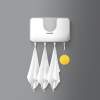 Afbeelding van Bewello® - Handdoekrek Badkamer Zelfklevend met 4 haken - Design Ophangsysteem voor Douche of Keuken -