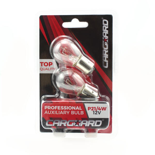 Afbeelding van Carguard - Set (2x) BAZ15D - P21/4W Autolampen Remlicht - Transparant - 12V 4W - Long Lifetime - Remlichten