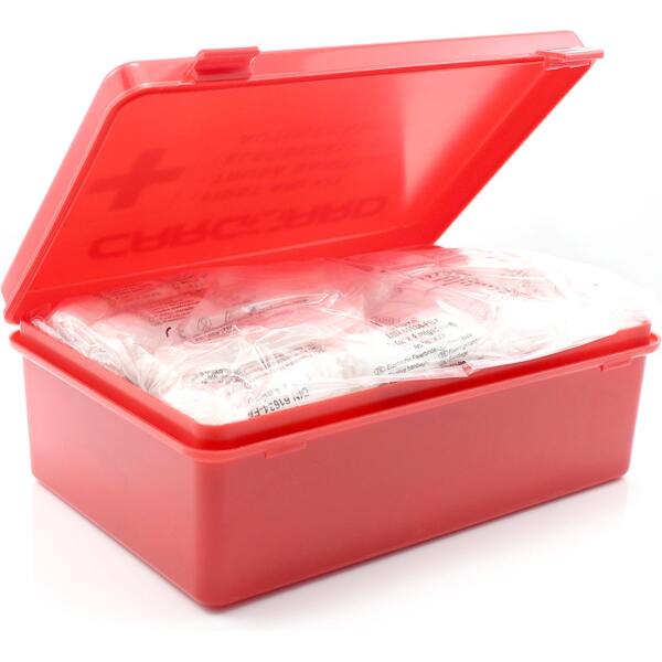 Afbeelding van CARGUARD Verbanddoos EHBO KIT Koffer - 43-delig - Verbandtrommel Doos Auto - Rood - met Verband, Pleisters,