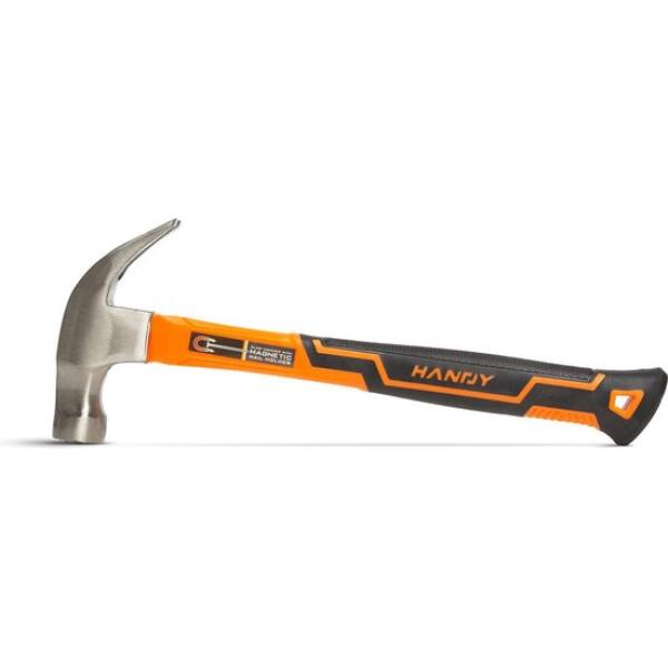 Afbeelding van Handy - Hamer / Klauwhamer - Met magnetische spijkerhouder -Gehard Staal - 28CM - BPK - 3bc3 2faa 4570 af70