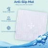 Afbeelding van HSXL - Antislipmat - 53x53CM - Incl. Netspons - Antislip Douchemat Wit met Zuignappen – Anti Slip Douche