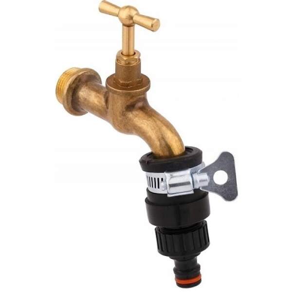 Afbeelding van Kraan Koppeling Tuinslang - Universele Waterdief 13 – 15mm - Kraanstuk - Adapter binnenkraan - Ook geschikt