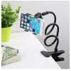 Afbeelding van Flexibele Telefoonhouder met Klem - Flexibele Arm Bed - Flexibel - Telefoon Houder Bureau Tafel - Mobiele