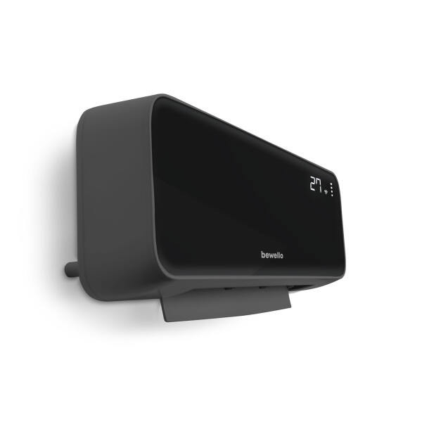 Afbeelding van Slimme Elektrische Verwarming Kachel Wand - Zwart - met WIFI en Smart APP - Hangend met Thermostaat -