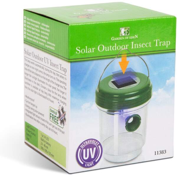Afbeelding van Garden of Eden - Wespenval / Vliegenval op Zonne-Energie - Werkt met UV licht als Lokmiddel - Hangend -