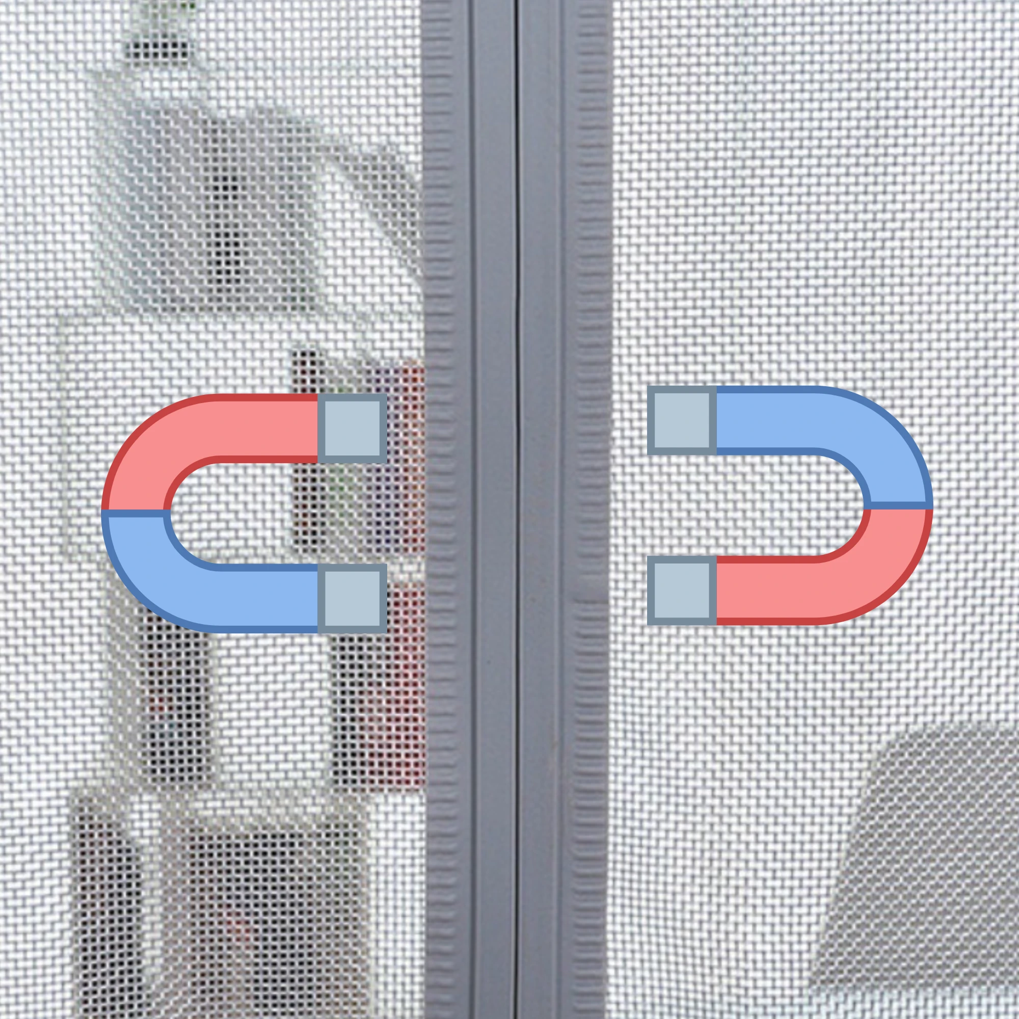 Afbeelding van HSXL - Vliegengordijn voor Deur - Hordeuren - 100x230 cm - Hoge Kwaliteit - 2 Laags Rubberen Lamellenhor -