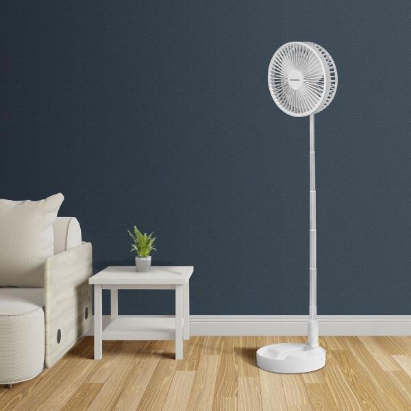 Afbeelding van Bewello Ventilator - Opvouwbare Statiefventilator / Tafelventilator - 4800mAh ingebouwde batterij - USB