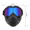 Afbeelding van Motor Masker met Bril - Skibril - Scooter - Snowboardbril - Airsoft Masker - Multifunctioneel Ski Bril -