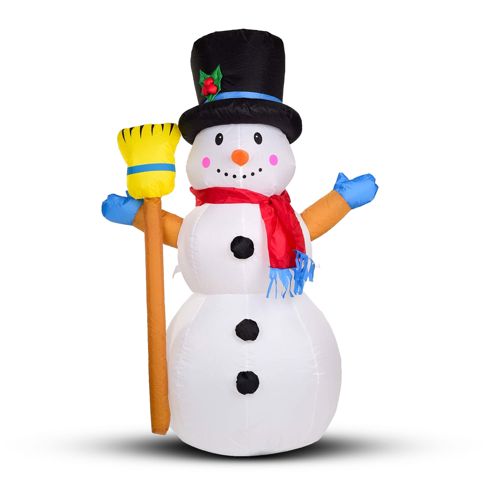 Afbeelding van Kerstverlichting Buiten op Netstroom - Opblaasbare Sneeuwpop met RGB LED verlichting - 120cm - IP44