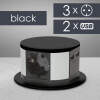 Afbeelding van DELIGHT - Inbouw Pop-Up Tafelblad Stekkerdoos met 2x USB en 3 Stopcontacten - Zwart - Lage inbouwdiepte -