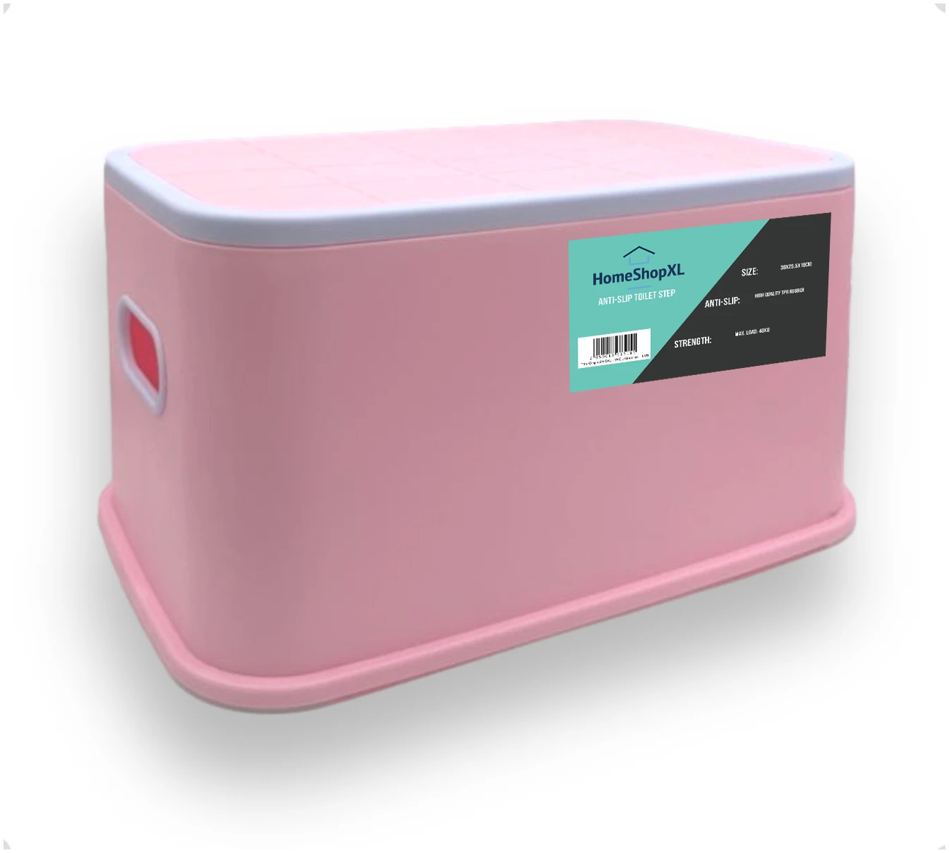 Afbeelding van Opstapje Kind - Max 100kg - Roze - Antislip Krukje - WC Krukje - Kinder Opstapjes - WC Trainer - WC