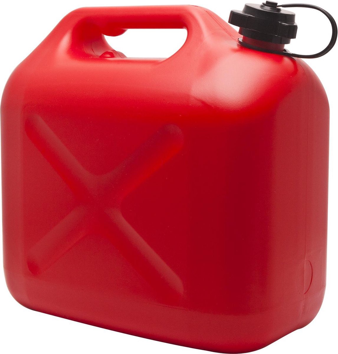 Afbeelding van Brandstof Jerrycan Benzine of Diesel - 10L met tuit - Rood - 10 Liter - 310 x 175 x 300 mm - 5462 62cf 4474