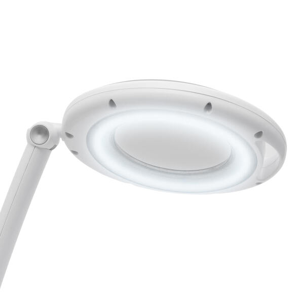 Afbeelding van Handy - Bureau Loeplamp op Standaard - Vergrootglas met verlichting - Op Netstroom - 100MM Glas - Loep Lamp -