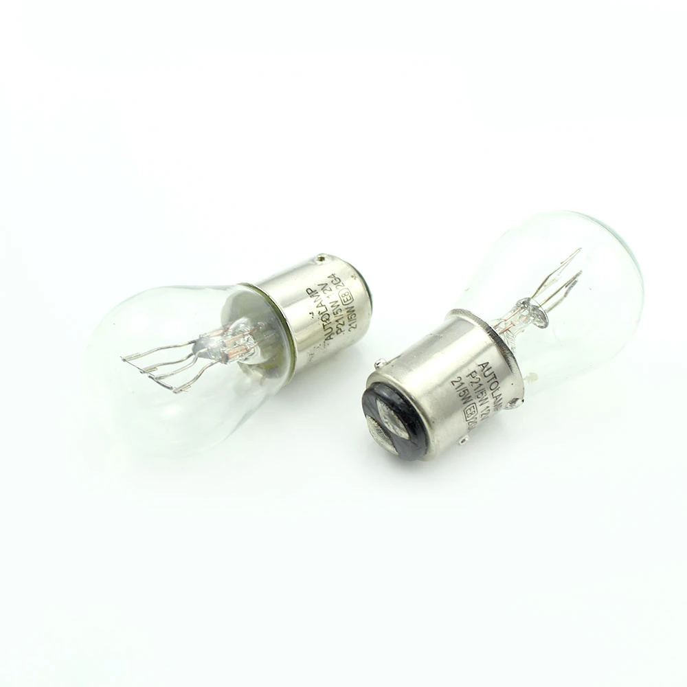 Afbeelding van Carguard - Set (2x) BAY15D - P21/5W Autolampen Remlicht - Transparant - 12V 21W/5W - Long Lifetime -