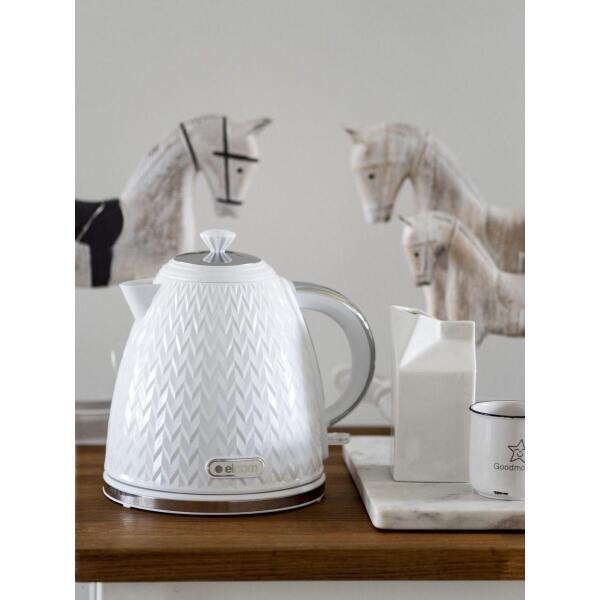 Afbeelding van Grote Waterkoker Retro - ELDOM - Wit Glans - 1.7 Liter - 5970 0af3 4261 bbca 4c4438817a59
