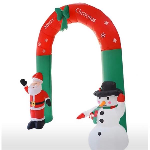 Afbeelding van Kerstverlichting Buiten op Netstroom - Opblaasbare Kerstboog met LED verlichting - XL 240x240 cm - - 5c6e