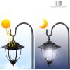 Afbeelding van Garden of Eden - Dubbele Landelijke Tuinlantaarn LED Solar op Prikspot - 137cm Hoog - Tuinverlichting /
