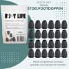 Afbeelding van N'JOY LIFE - 24x Premium Stoelpoot beschermers Flexibel - Stoelpootdoppen 14-21 mm voor Ronde Stoelpoten