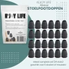 Afbeelding van N'JOY LIFE - 24x Premium Stoelpoot beschermers Flexibel - Stoelpootdoppen 14-21 mm voor Ronde Stoelpoten