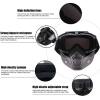 Afbeelding van Motor Masker - Ski Bril - Scooter - Helm - Snowboardbril - Airsoft Masker - Multifunctioneel - Zwart - 5f42