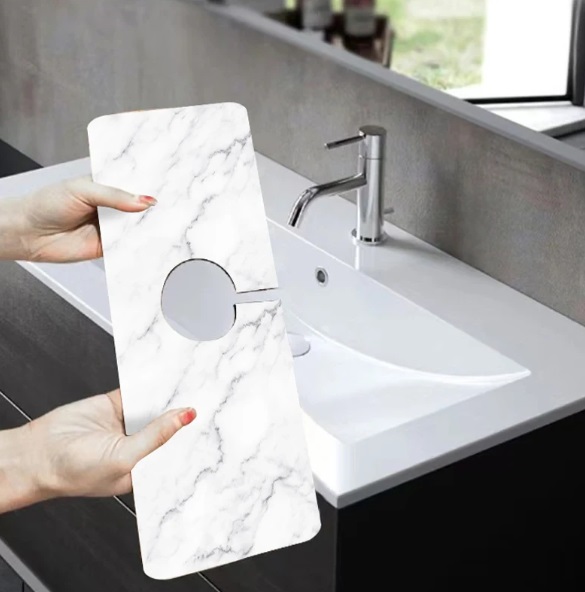 Afbeelding van HSXL - Diatomiet Mat voor Kraan - Gootsteen - Droogmat - Afdruip - Keuken - Kraanmat - Antislip - 38x10CM -