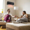 Afbeelding van Slimme Elektrische Verwarming Kachel Wand - Zwart - met WIFI en Smart APP - Hangend met Thermostaat -