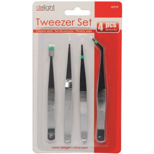 Afbeelding van Pincet Set RVS - voor Hobby en Electronica - 4 Stuks - BPK - 609f d0d4 4744 b573 4e5b9595ab5a