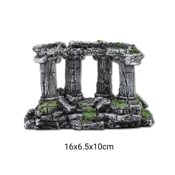 Afbeelding van Aquarium Decoratie - Ornamenten - 1 Stuk - Griekse Tempel - 6156 3e0f 4a7b 9f80 5e7fa2cd5ffd